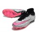 Nike Zoom Mercurial Superfly IX Elite FG Silver Rosa Svart