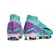 Nike Air Zoom Mercurial Superfly 9 Elite FG Peak Ready - Turkos Fuchsia Dream Svart Vit