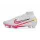 Nike Air Zoom Mercurial Superfly 9 Elite FG Vit Rosa