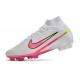 Nike Air Zoom Mercurial Superfly 9 Elite FG Vit Rosa