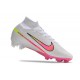 Nike Air Zoom Mercurial Superfly 9 Elite FG Vit Rosa