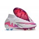 Nike Zoom Mercurial Superfly 9 Elite FG Vit Rosa Blå