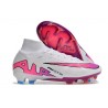 Nike Zoom Mercurial Superfly 9 Elite FG Vit Rosa Blå