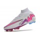 Nike Zoom Mercurial Superfly 9 Elite FG Vit Rosa Blå