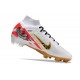 Nike Zoom Mercurial Superfly 9 Elite FG MR Vit Svart Röd Guld