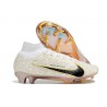 Nike Zoom Mercurial Superfly 9 Elite FG Vit Svart Guld