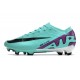 Nike Air Zoom Mercurial Vapor XV Elite FG Cyan Lila Svart