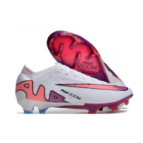 Nike Air Zoom Mercurial Vapor XV Elite FG Vit Rosa Blå