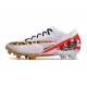 Nike Zoom Mercurial Vapor 15 Elite FG Vit Svart Röd Guld