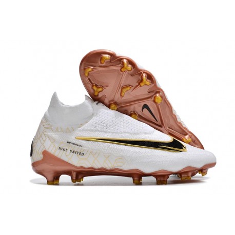 Nike Phantom GX Elite DF FG Herrar Vit Guld