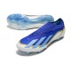 adidas Fotbollsskor X Crazyfast 1 Snörlösa FG Messi Spark Gen10s - Lucid Blue Blue Burst Vit