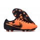 Nike Tiempo Legend 10 Elite Fotbollssko för Gräs Orange Svart