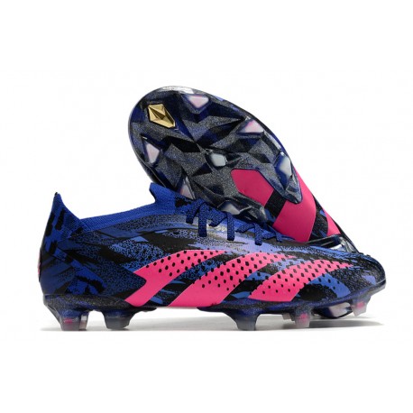 adidas Predator Accuracy .1 Low FG Lucid Blue Team Real Magenta Svart 