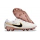 Nike Tiempo Legend 10 Elite Fotbollssko för Gräs Vit Guld Svart