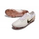 Nike Tiempo Legend 10 Elite Fotbollssko för Gräs Vit Guld Svart