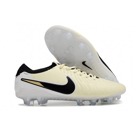 Nike Tiempo Legend 10 Elite Fotbollssko för Gräs Mad Ready - Lemonade Svart