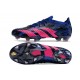 adidas Predator Accuracy .1 Low FG Lucid Blue Team Real Magenta Svart 