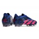 adidas Predator Accuracy .1 Low FG Lucid Blue Team Real Magenta Svart 