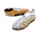 adidas Predator Elite Snörlösa FG Guld Vit Grå