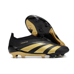 adidas Predator Elite Snörlösa FG Svart Guld