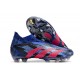 adidas Predator Accuracy+ Fg Lucid Blue Team Real Magenta Svart