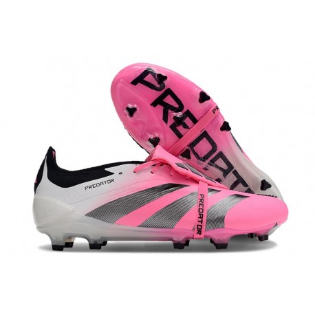 adidas Predator Tongue Elite FG Rosa Vit Svart