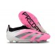 adidas Predator Elite Snörlösa FG Rosa Vit Svart