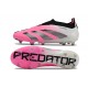 adidas Predator Elite Snörlösa FG Rosa Vit Svart