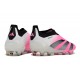 adidas Predator Elite Snörlösa FG Rosa Vit Svart