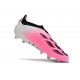 adidas Predator Elite Snörlösa FG Rosa Vit Svart