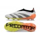 adidas Predator Elite Snörlösa FG Vit Svart Orange