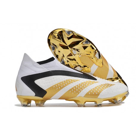 adidas Predator Accuracy+ Fg Vit Guld Svart