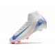 Nike Zoom Mercurial Superfly 10 Elite FG Blueprint Vit Blå