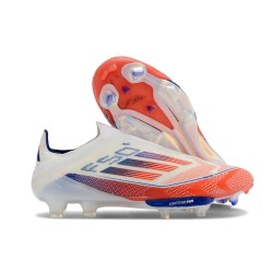 Fotbollsskor Adidas F50+ LL FG Vit Röd Blå