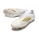 Fotbollsskor Adidas F50+ LL FG Vit Guld