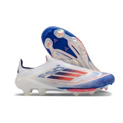 Fotbollsskor Adidas F50+ LL FG Vit Blå Röd