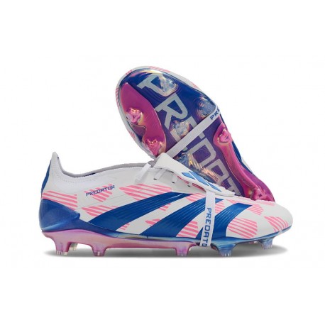 adidas Predator Tongue Elite FG Reemergence -Vit Blå Rosa