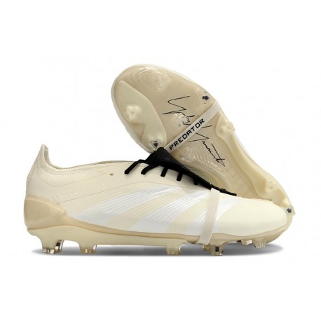 adidas Predator Elite Fold-over Tongue FG Beige Svart