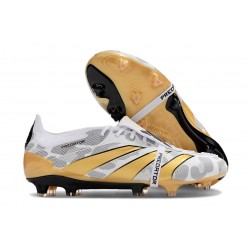 adidas Predator Elite Fold-over Tongue FG Vit Svart Guld