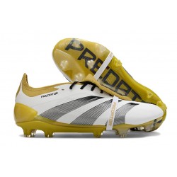 adidas Predator Elite Fold-over Tongue FG Vit Guld Silver