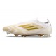 Adidas F50 Elite Snörlös FG Herrar Vit Guld