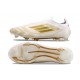 Adidas F50 Elite Snörlös FG Herrar Vit Guld