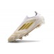 Adidas F50 Elite Snörlös FG Herrar Vit Guld