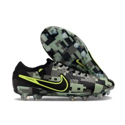 Nike Tiempo Legend 10 Elite Fotbollssko för Gräs Grön Svart