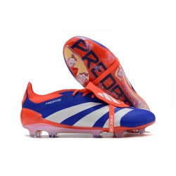 adidas Predator Elite Fold-over Tongue FG Blå Vit Röd 