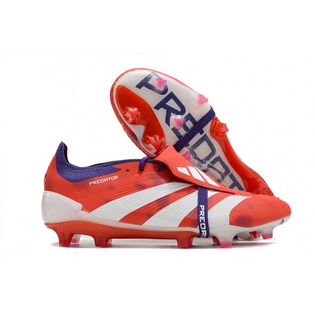 adidas Predator Elite Fold-over Tongue FG Röd Vit