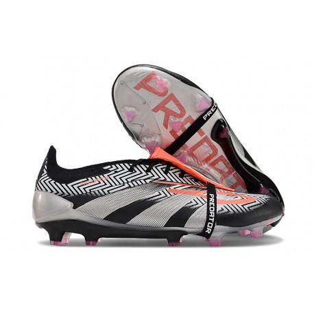 adidas Predator Elite Fold-over Tongue FG Svart Silver Röd 