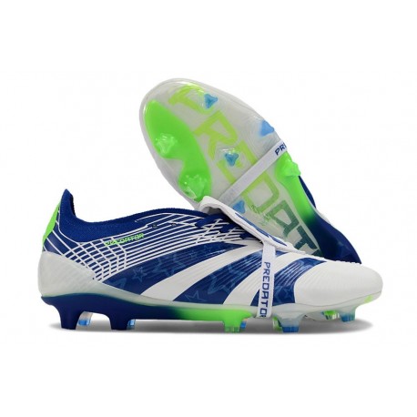 adidas Predator Elite Fold-over Tongue FG Vit Blå Grön