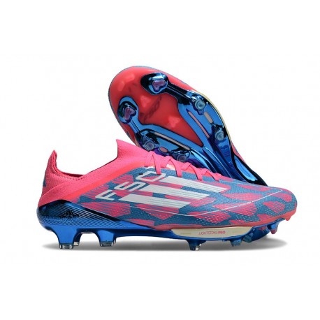 Skor Adidas F50+ Elite FG Blå Vit Rosa