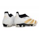 adidas Predator Elite Snörlösa FG Vit Guld